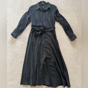 Banana Republic Tencel Lyocell Black Maxi Dress